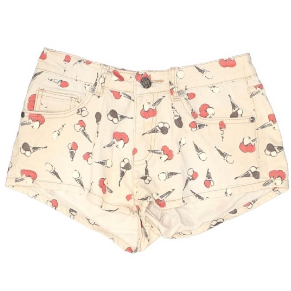 Kitschen Ice Cream Cone Denim Shorts